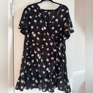 Floral wrap dress